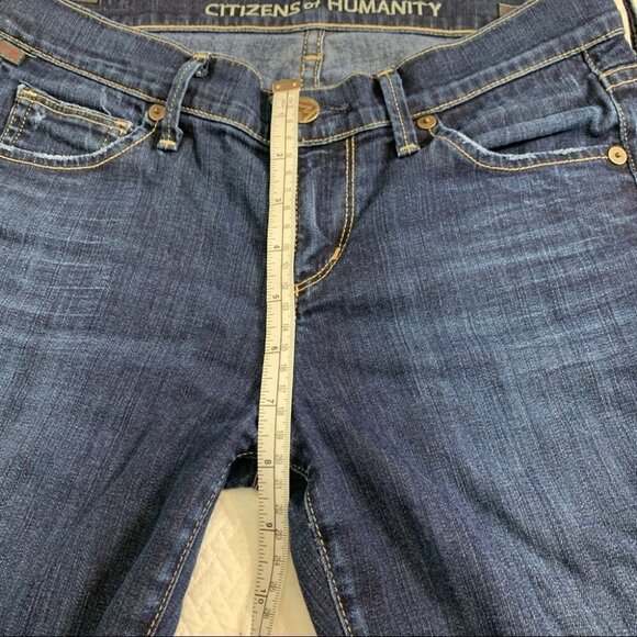 Citizens Of Humanity Blue Straight Leg Jeans - Picture 6 of 11